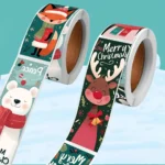 Rollo de pegatinas navideñas de 120 piezas 1