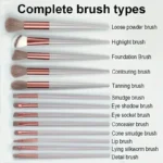Juego de brochas de maquillaje 6