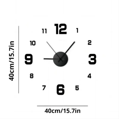 Reloj de pared sin marco DIY 2