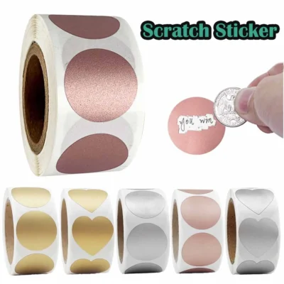 Rollo de pegatinas para rascar 1