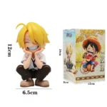 Una pieza de mano Luffy Solon sentado versión Q juego de moda dibujos animados Anime adorno de coche de escritorio regalos periféricos 4