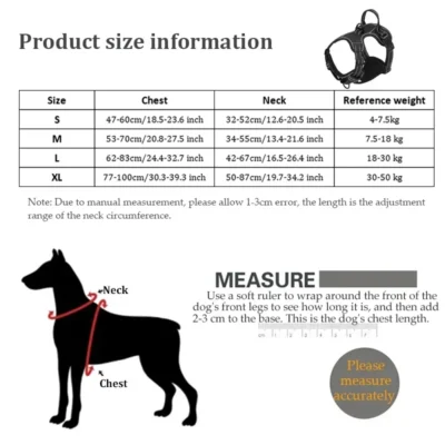 Arnés ajustable para perros 4