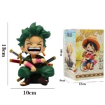 Una pieza de mano Luffy Solon sentado versión Q juego de moda dibujos animados Anime adorno de coche de escritorio regalos periféricos 3