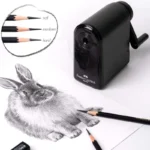 Faber Castell Artists Sacapuntas de punta larga Puntos ajustables manuales para lápices de carbón artísticos/dibujo/lápices de dibujo 2