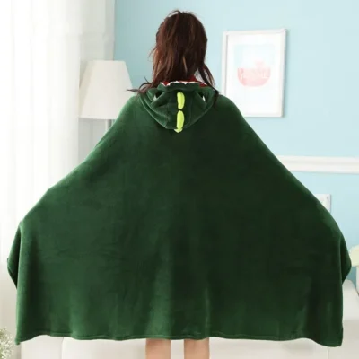 Manta con capucha de dinosaurio 4