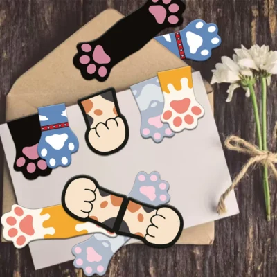 Marcapáginas magnético con pata de gato 2