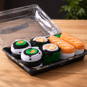 Calcetines con diseño sushi