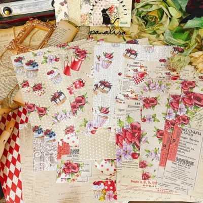 Hojas de papel para scrapbooking 6