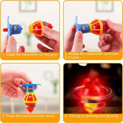 Giroscopio brillante para niños (10 unidades) 3