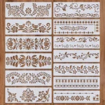 Plantillas florales para manualidades 1