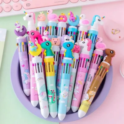 Bolígrafos de colores de dibujos animados (10 unidades) 3