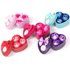 Caja de jabones con forma de rosa 2