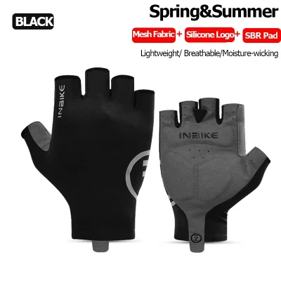 Guantes de ciclismo acolchados sin dedos 4