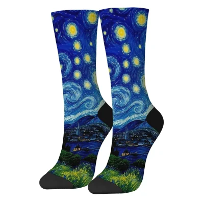 Calcetines inspirados en “Noche Estrellada” 2