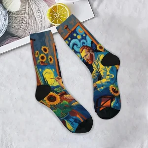 Calcetines artísticos inspirados en Van Gogh 1