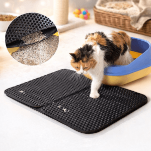 alfombra para arenero para gatos