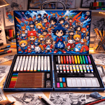Maletín de dibujo y pintura para ilustración