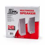 Altavoces multimedia para ordenador con control de volumen y entrada de auriculares