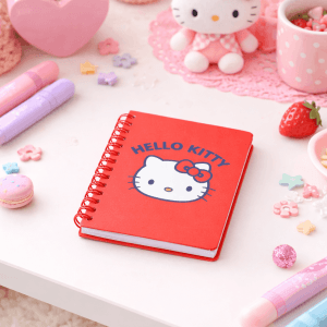Libreta Hello Kitty A6 con Espiral – Cuaderno Kawaii Compacto para Notas, Diario y Uso Escolar