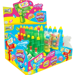 Pistola de agua con caramelos. Juguete dulce niños | vadeoutlet
