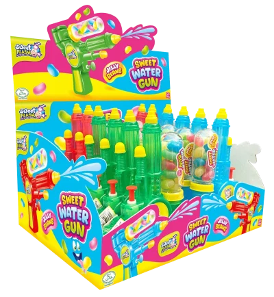 Pistola de agua con caramelos. Juguete dulce niños | vadeoutlet
