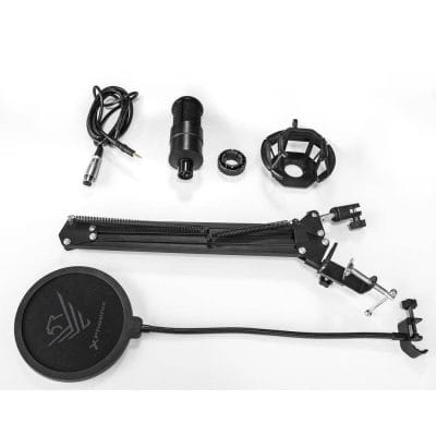 Kit Micrófono Gaming Phoenix StreamCast Pro OUTLET con Brazo y Antipop