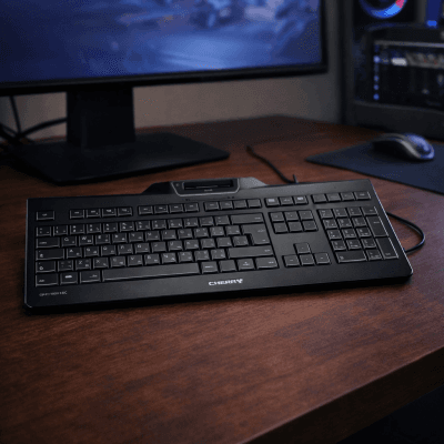Teclado con Lector DNI Smart Card USB Seguridad OUTLET