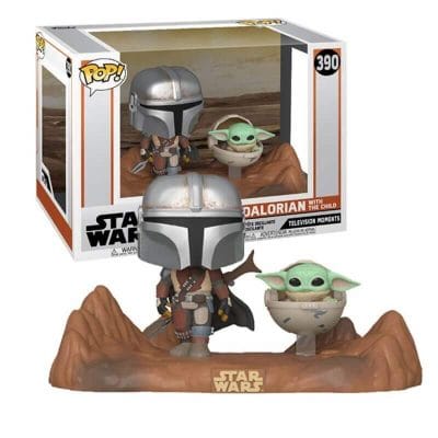 Funko Pop The Mandalorian y Baby Yoda Grogu Star Wars