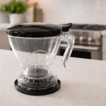 Tetera con filtro 600ml infusor manual café y té cold brew transparente | vadeoutlet
