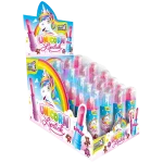 Unicorn Lipstick caramelo pintalabios sabores fresa frambuesa cola golosina infantil