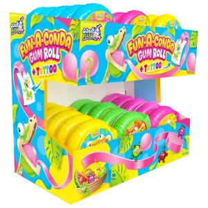 Rollos de chicle con tatuajes para niños