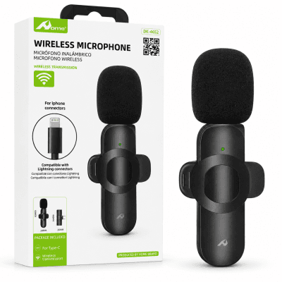 Micrófono Inalámbrico para iPhone Lightning – Wireless Microphone para Streaming y Vídeos