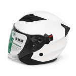Casco de Moto Homologado Blanco con Visera