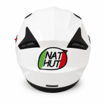 Casco de Moto Homologado Blanco con Visera