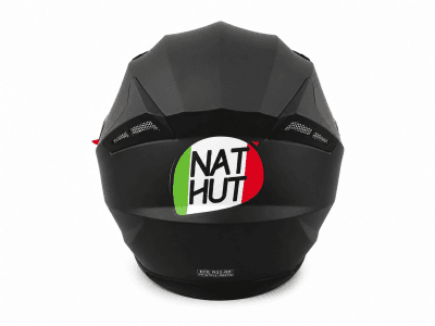 Casco de Moto Homologado Negro con Visera