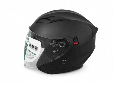 Casco de Moto Homologado Negro con Visera