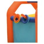 astillo Hinchable Infantil Multicolor con Canasta y Juego de Aros 160x180 cm