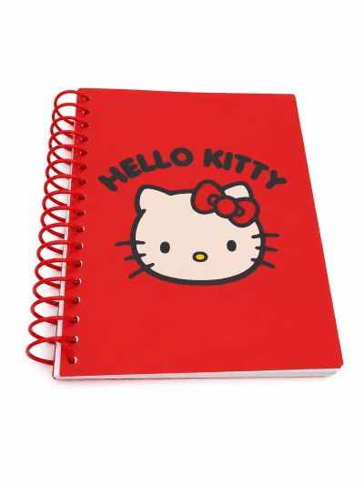 Libreta Hello Kitty A6 con Espiral – Cuaderno Kawaii Compacto para Notas, Diario y Uso Escolar